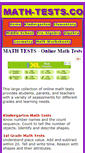 Mobile Screenshot of math-tests.com